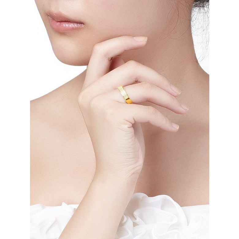 Alliance Or Jaune Narkisse - Alliance de Fiançaille en Diamant - Femme | Gemperles - 2