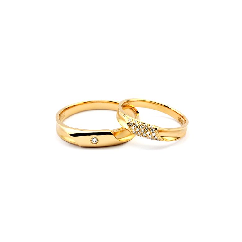 Alliance Femme. Or jaune. Diamants 0.105ct | Lucile - 3