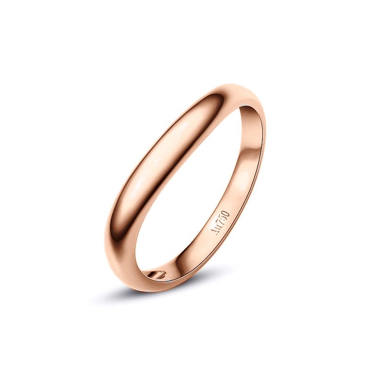 Alliance Homme. Or rose. Diamant 0.009ct | Viktor - 1