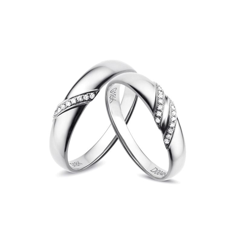 Alliances Platine - Diamants  - 1