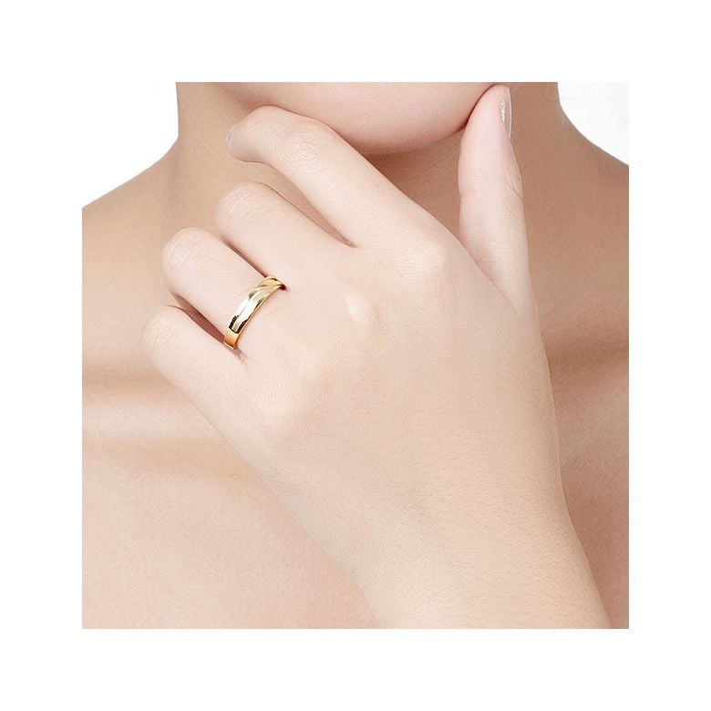 Bague alliance homme lignes obliques - Or jaune, diamant | Eolas - 4