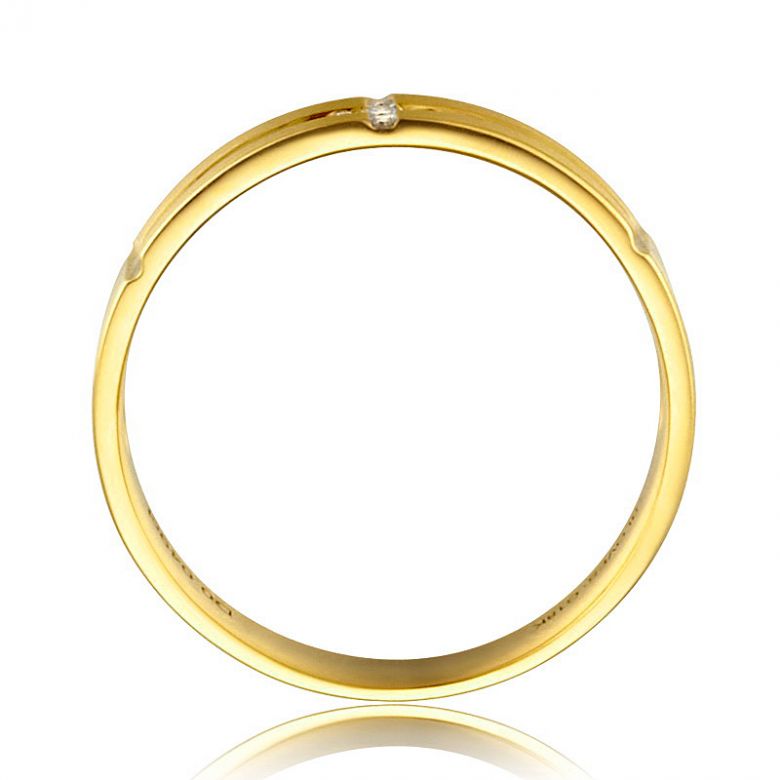 Alliance Homme. Or jaune 18 carats brossé et mate | Rodrigue  - 3
