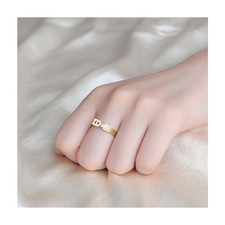 Alliance I DO - Alliance Femme Or jaune - Diamant - 4