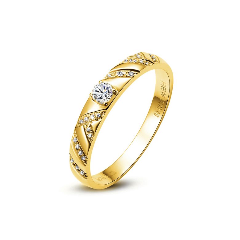 Bague Or jaune et Diamants pour femme | Toi et moi - 1