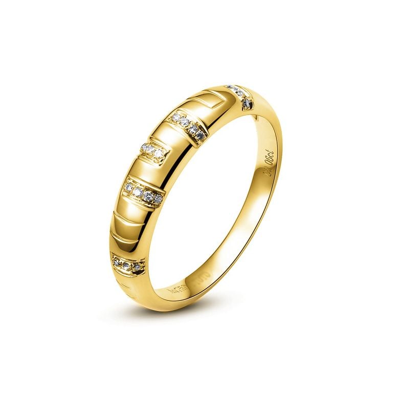 Bague Or jaune et Diamants pour homme | Toi et moi - 1