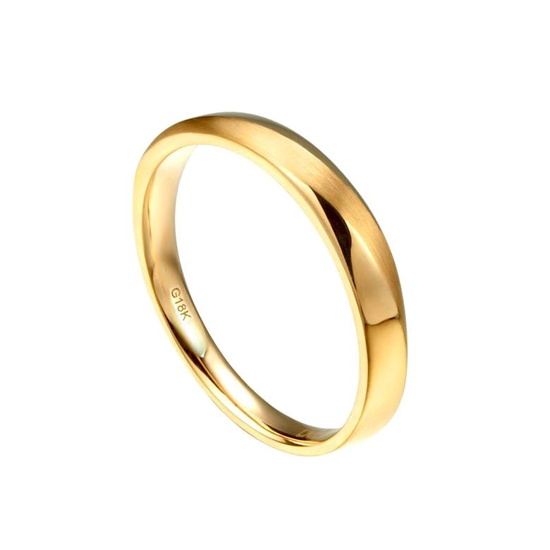 Alliance moderne Homme en Or jaune et Diamant | Ovidio  - 1