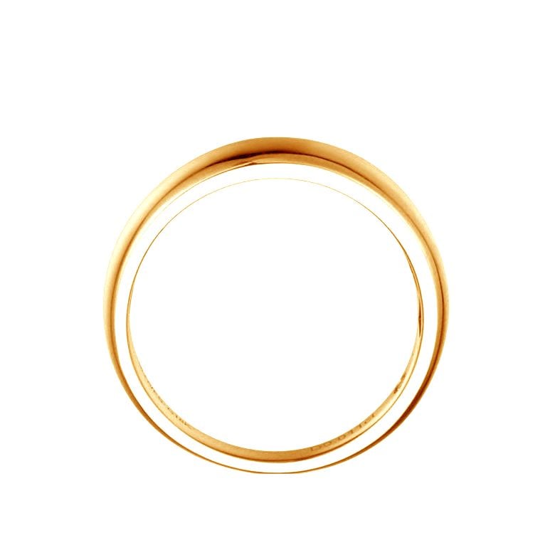 Alliance bombée Or jaune 18 carats Messieurs. 1 diamant 0.010ct | corey - 4