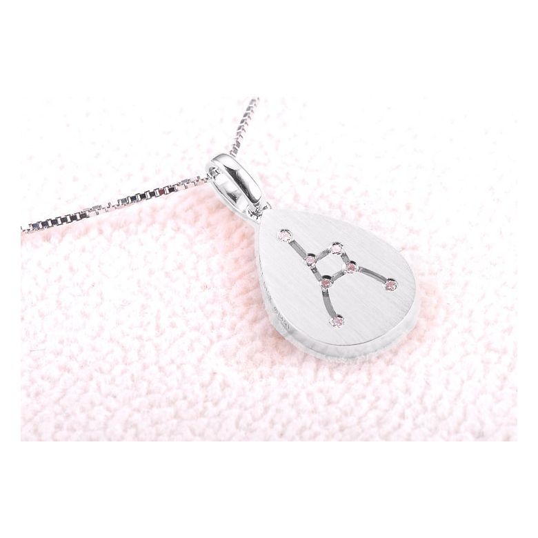 Pendentif astrologique - Constellation du cancer - Or blanc, diamants - 2