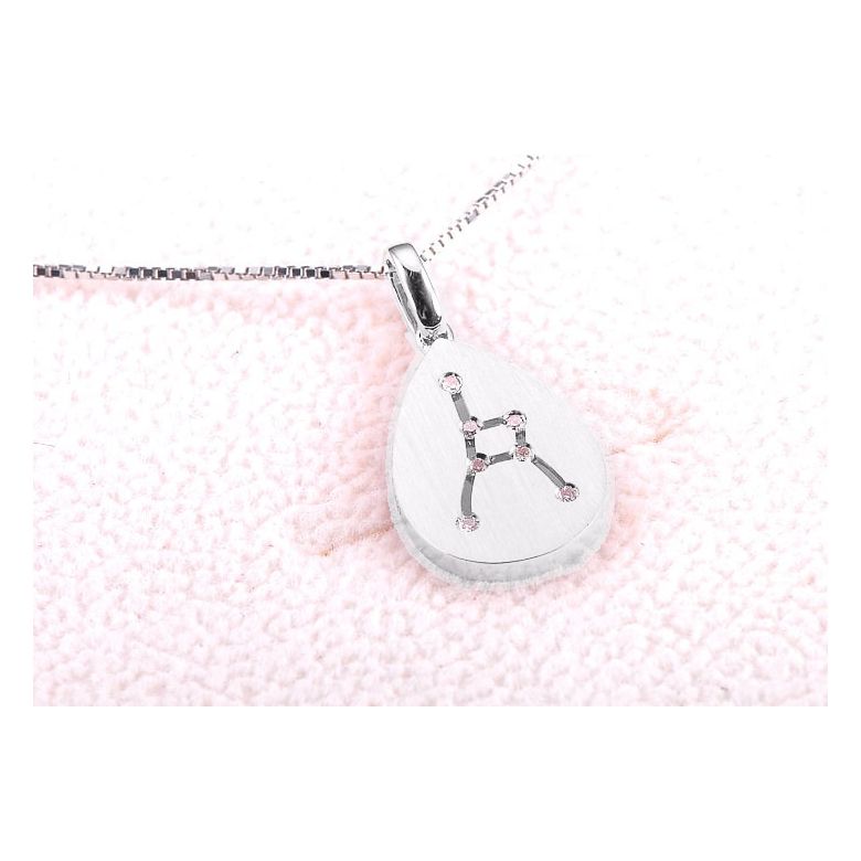 Pendentif astrologique - Constellation du cancer - Or blanc, diamants - 3
