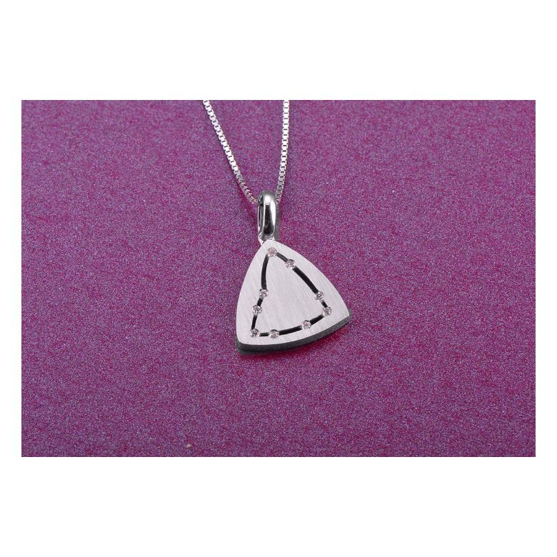 Pendentif signe astrologique - Constellation du capricorne - Or blanc - 2