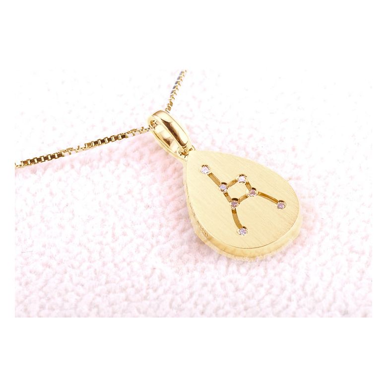 Pendentif astrologique - Constellation du cancer - Or jaune, diamants - 2