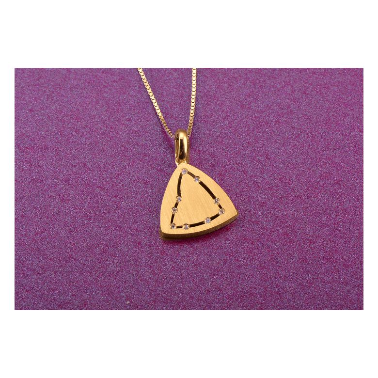 Pendentif signe astrologique - Constellation du capricorne - Or jaune - 2