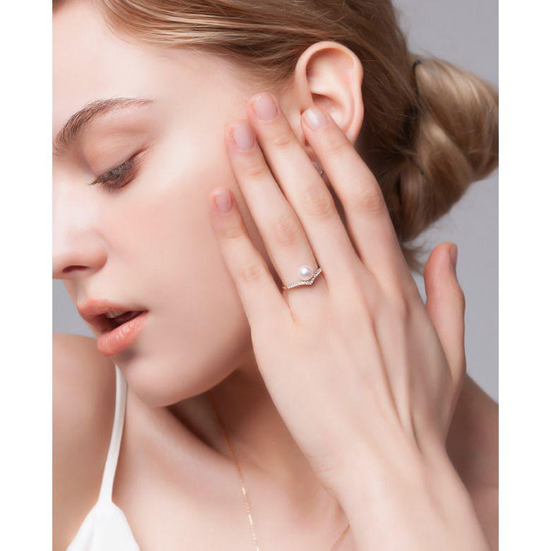 Bague Réflexion 3 or rose - 5