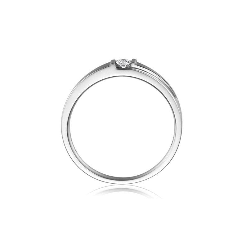 Alliance diamant sertissage demi clos - Métal platine - Femme - 3