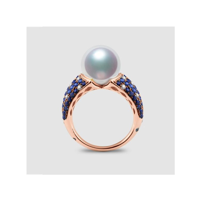 Bague Merlin l'Enchanteur or rose - 1