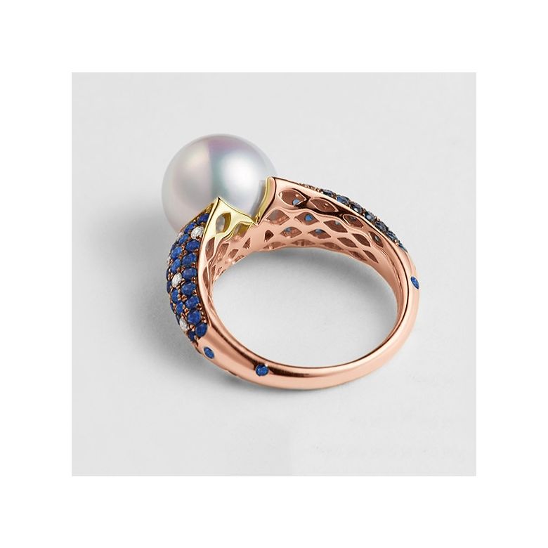 Bague Merlin l'Enchanteur or rose - 3