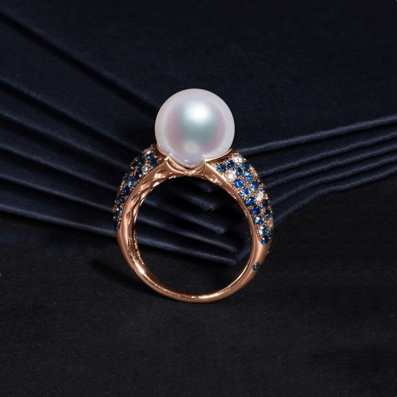 Bague Merlin l'Enchanteur or rose - 7