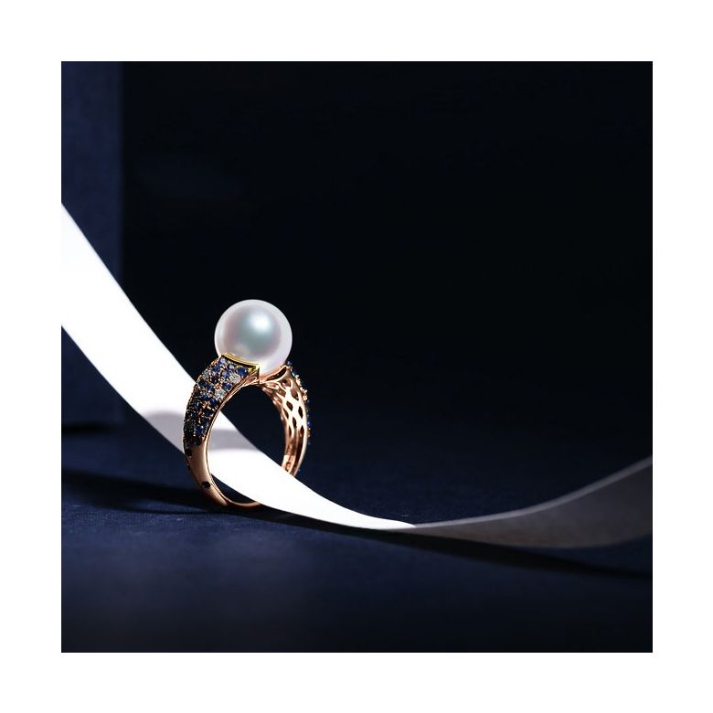 Bague Merlin l'Enchanteur or rose - 8