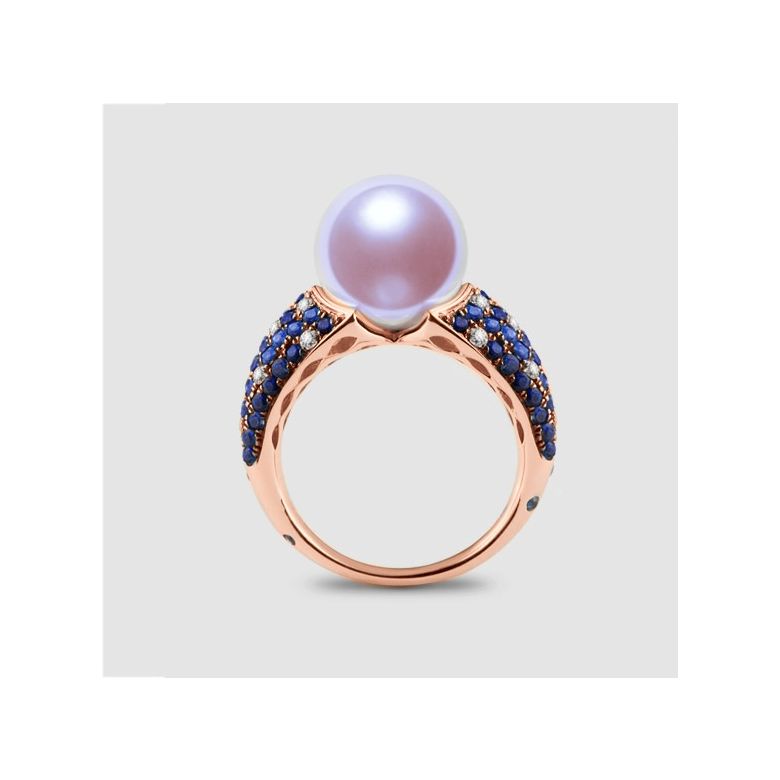Bague Merlin l'Enchanteur or rose - 1