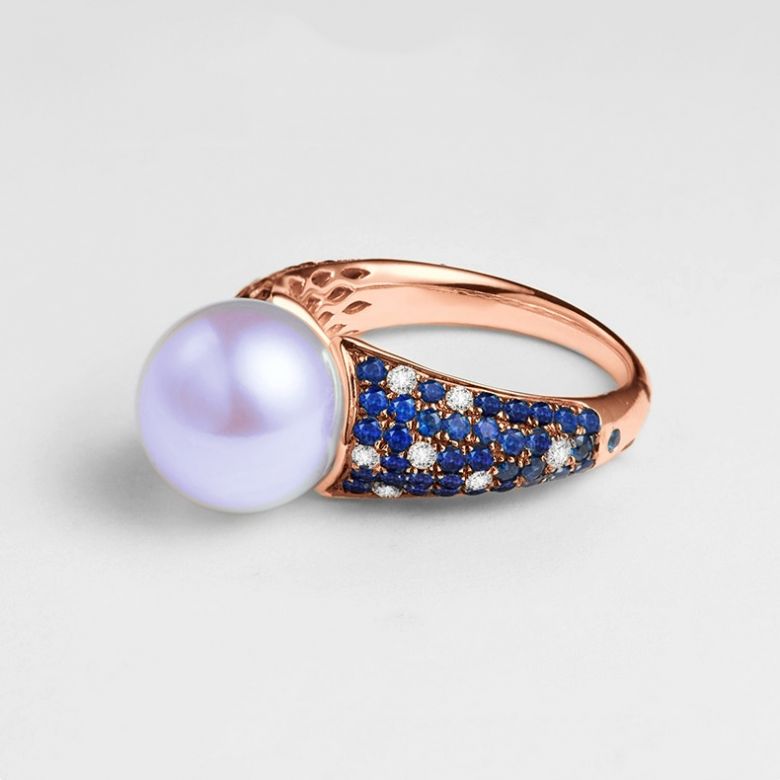 Bague Merlin l'Enchanteur or rose - 2