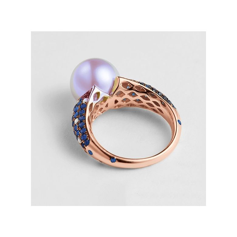 Bague Merlin l'Enchanteur or rose - 3