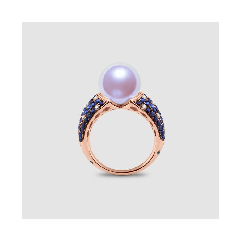 Bague Merlin l'Enchanteur or rose - 6