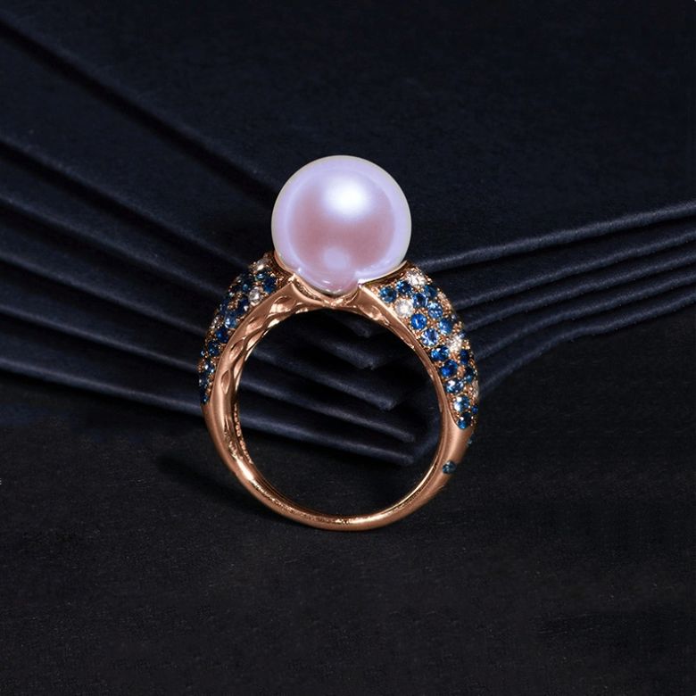 Bague Merlin l'Enchanteur or rose - 7