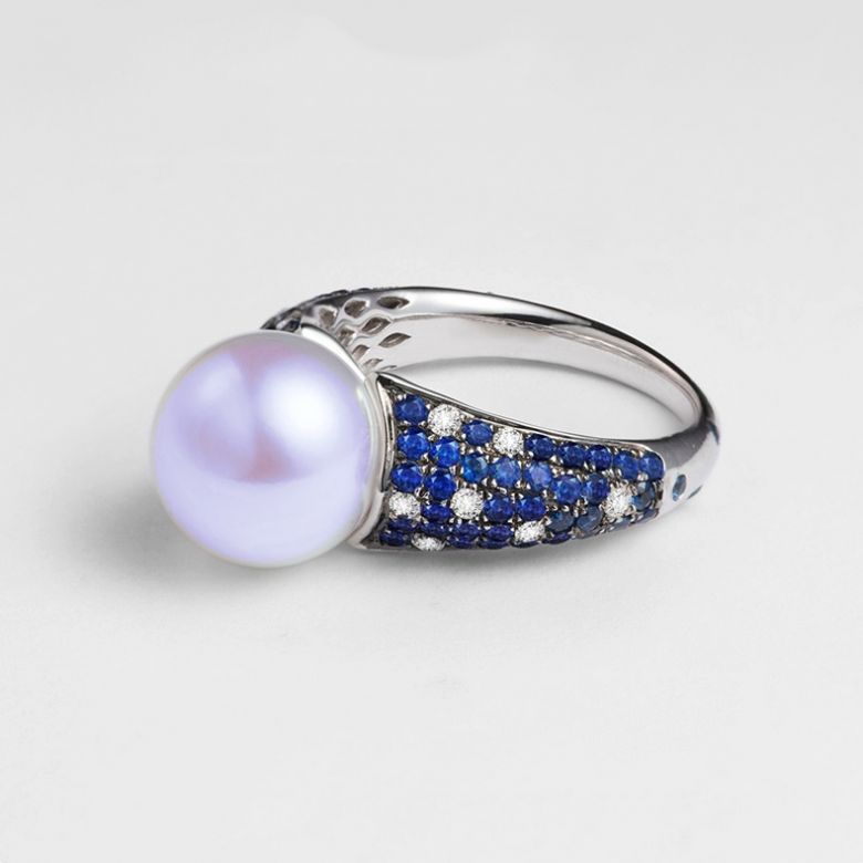 Bague Merlin l'Enchanteur or blanc - 1