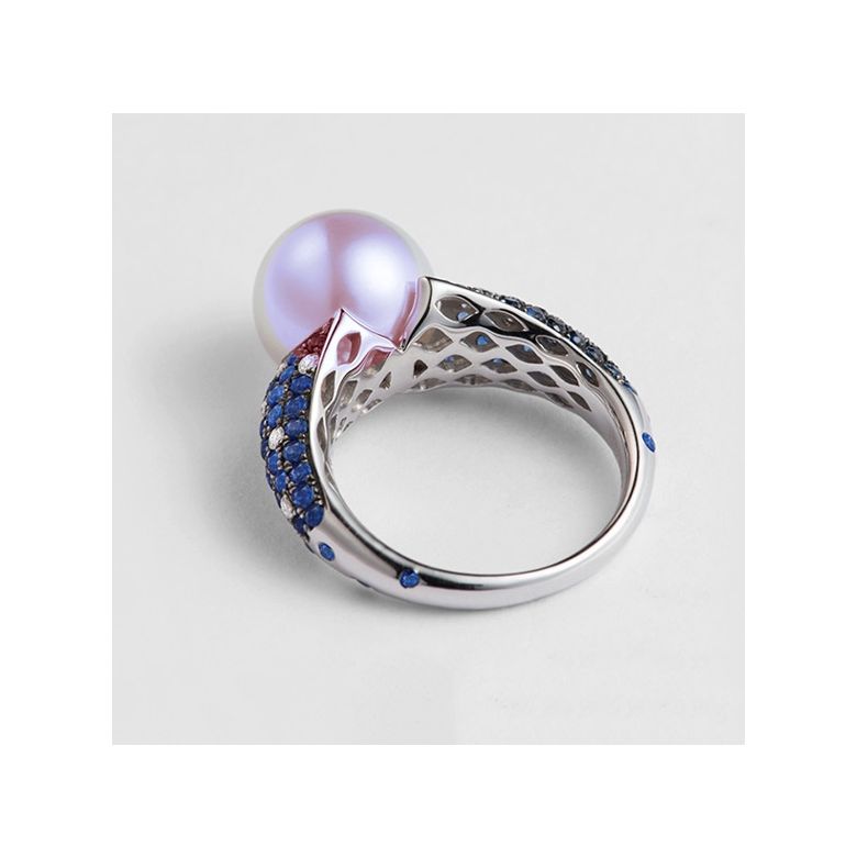 Bague Merlin l'Enchanteur or blanc - 3