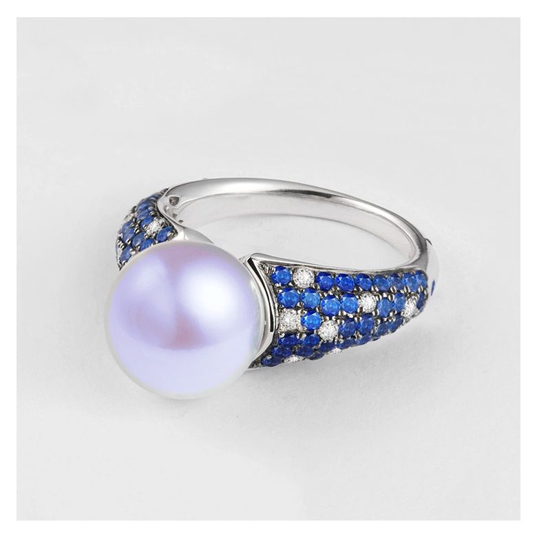 Bague Merlin l'Enchanteur or blanc - 5