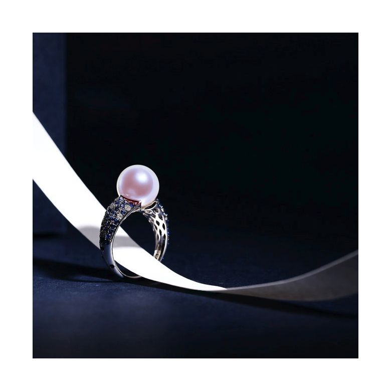 Bague Merlin l'Enchanteur or blanc - 8