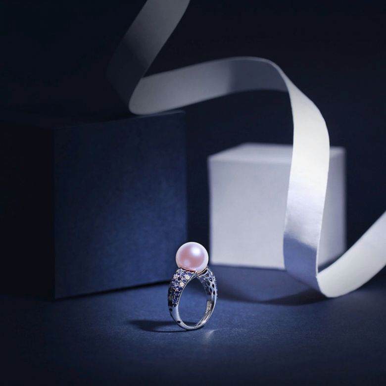 Bague Merlin l'Enchanteur or blanc - 9