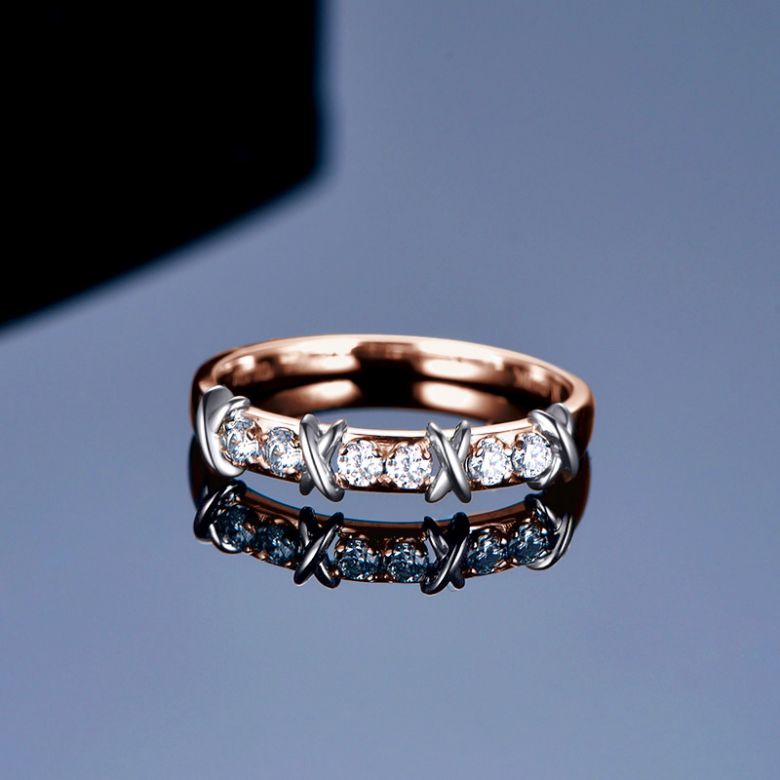Bague X MODE - 2 or rose - 3