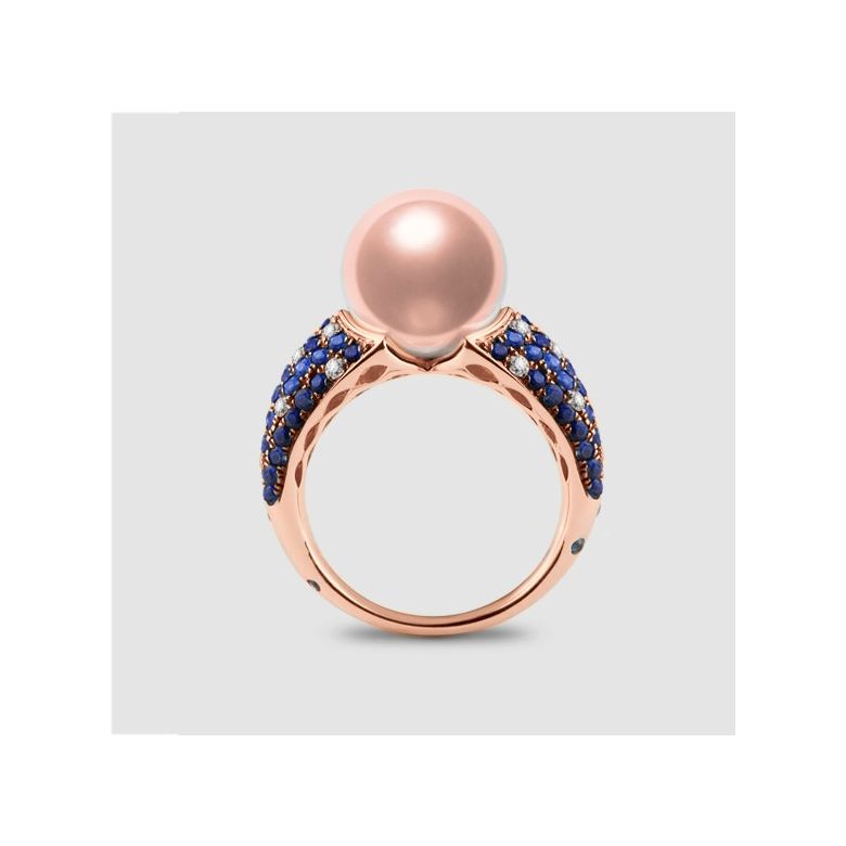 Bague Merlin l'Enchanteur or rose - 1