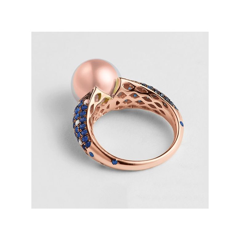 Bague Merlin l'Enchanteur or rose - 3