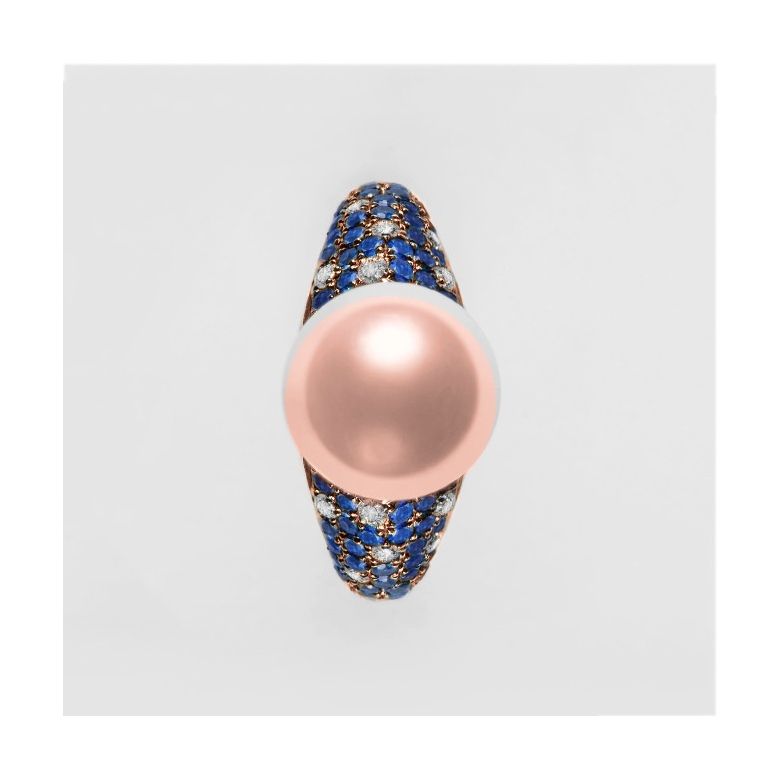 Bague Merlin l'Enchanteur or rose - 5
