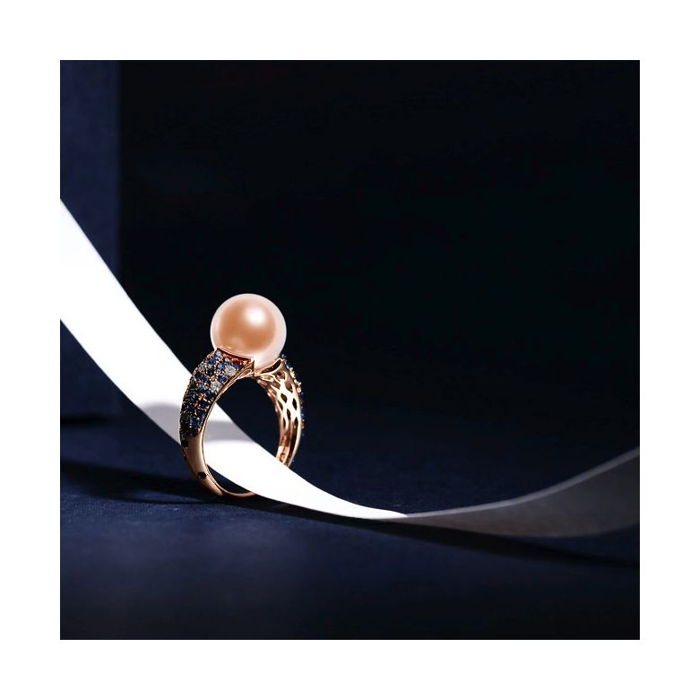 Bague Merlin l'Enchanteur or rose - 8