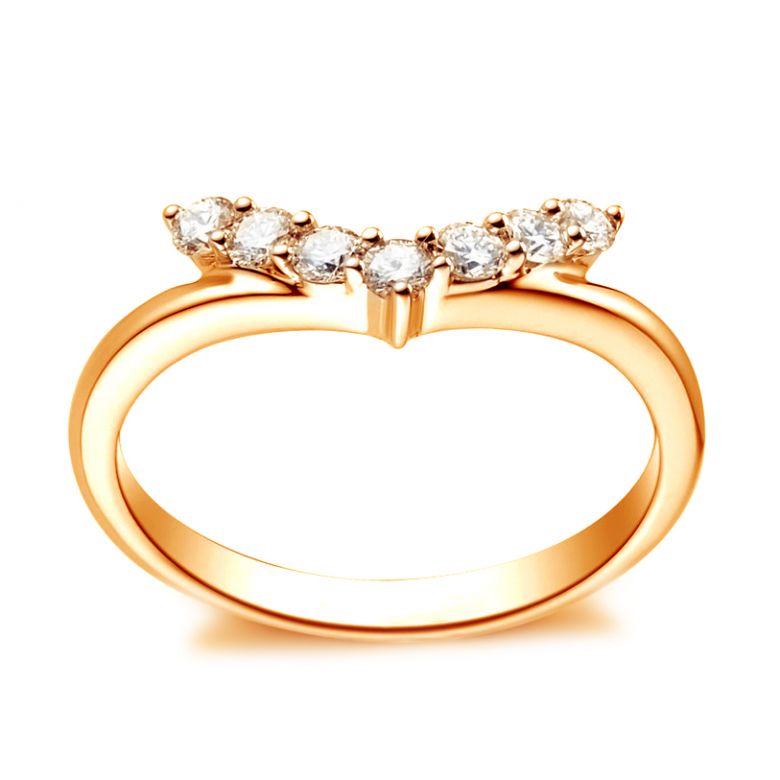 Bague Femme Freedom - Or Jaune, Diamants - Ailes de Colombe | Gemperles - 5