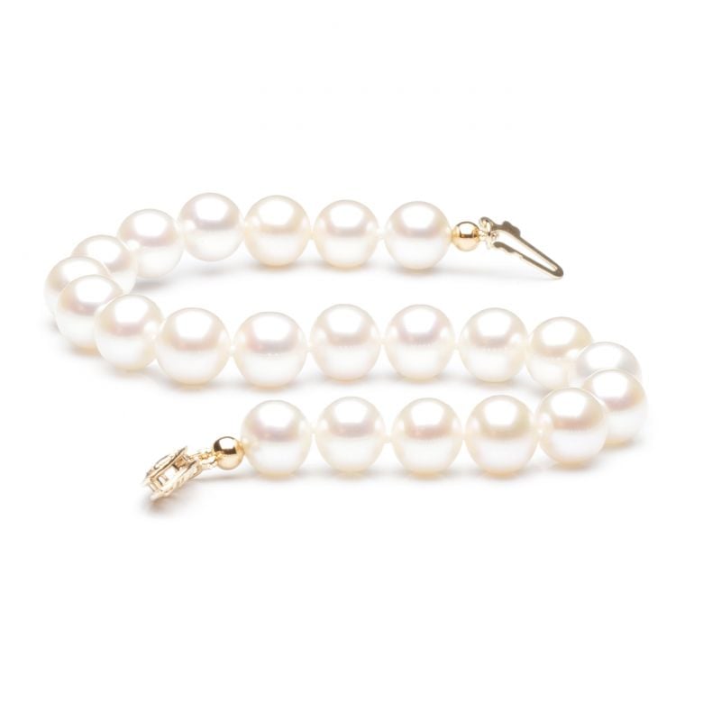 Bracelet perles de culture Femme - Perle eau douce blanche - 7/7.5mm - 1