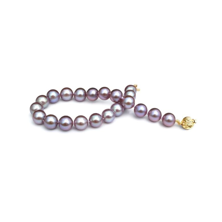 Bracelet Perles de Culture Lavande Eau Douce.  7.5/8mm, AAA - 1