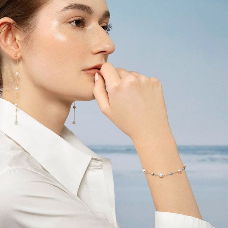Bracelet Solstice or blanc - 3