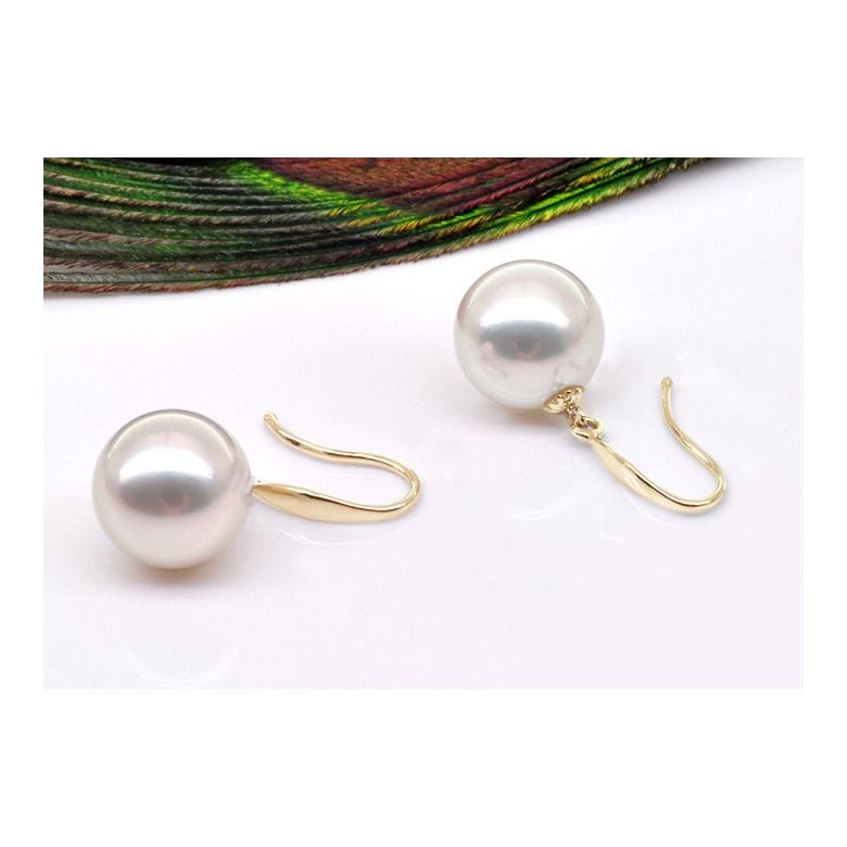 Boucles d'oreilles perles - Perle de culture - Akoya - Or jaune - 3