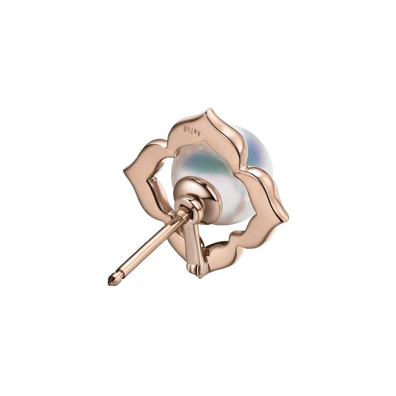 Boucles Oreilles Étoiles Filantes Perle Akoya Or Rose - 6
