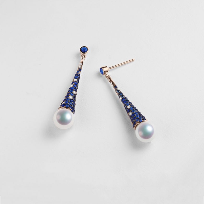 Boucles d'Oreilles Merlin l'Enchanteur or rose - 2