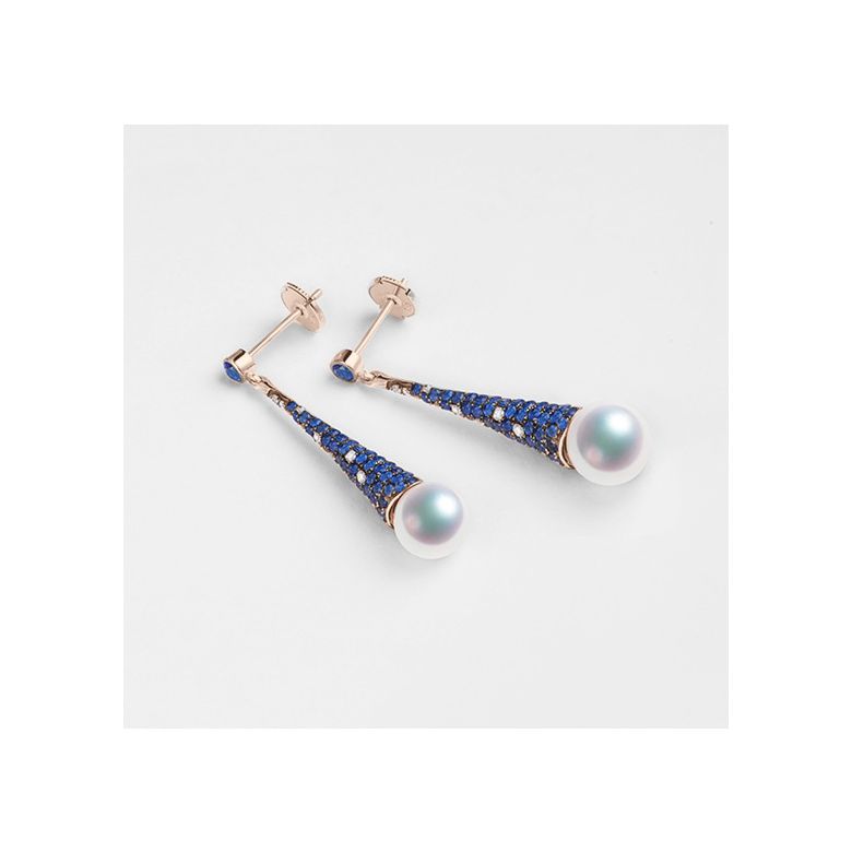 Boucles d'Oreilles Merlin l'Enchanteur or rose - 6