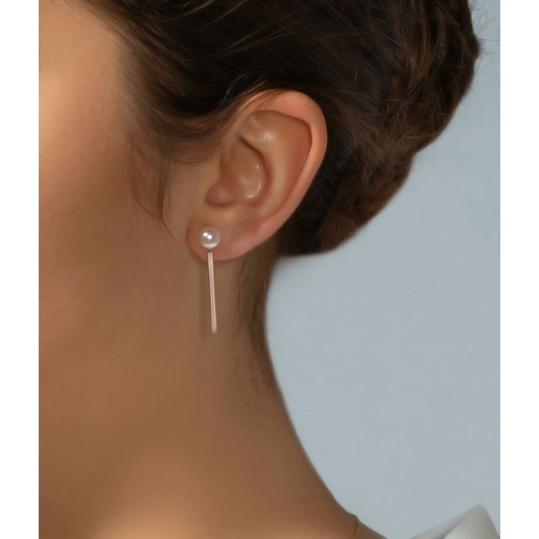 Boucles Oreilles Rêverie or rose - 3
