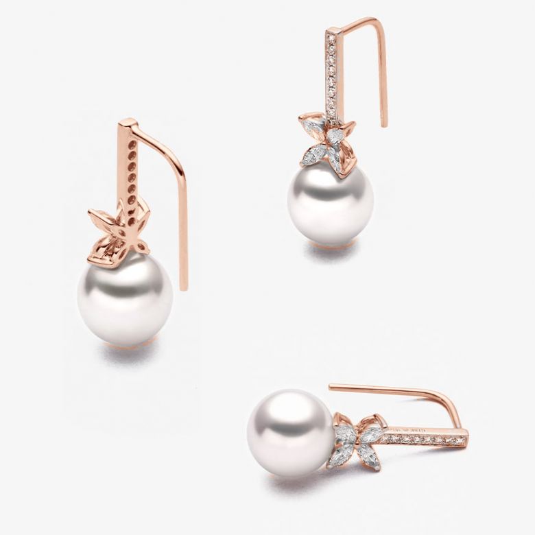 Crochet Oreilles Symphonie Nuptiale Or rose - 6