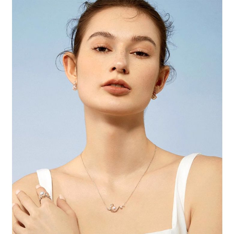 Ondine Boucles pendantes or rose - 5