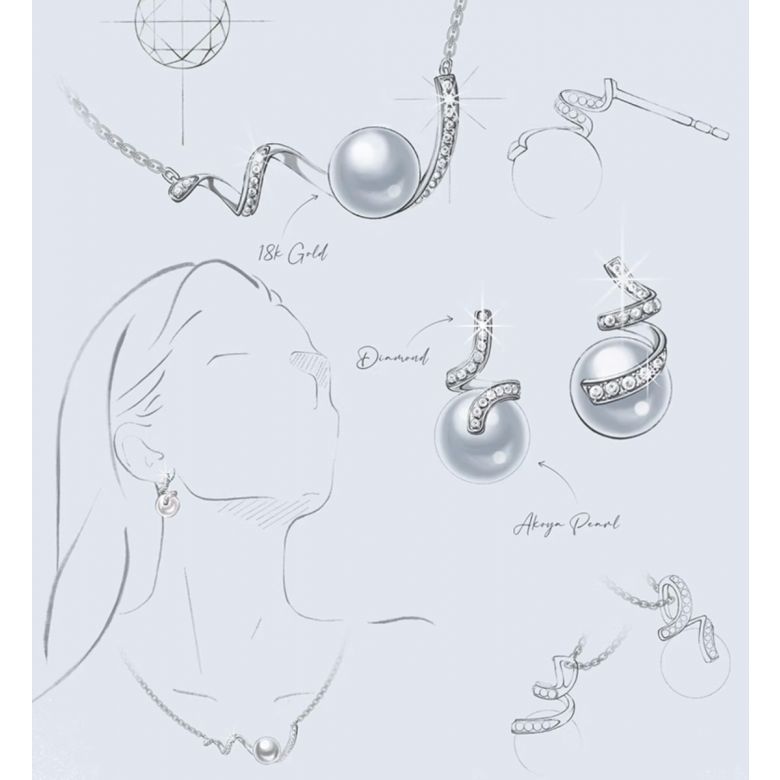 Ondine Boucles pendantes or jaune - 7