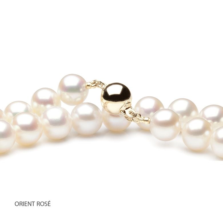 Collier perle mariage - Noces de perles - Perle blanche - 8/8.5mm - 5